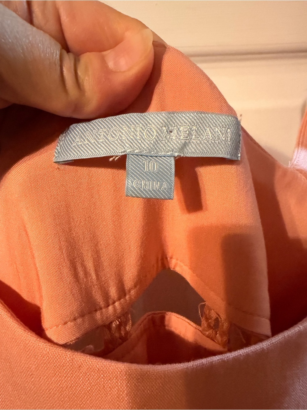 ANTONIO MELANI Peach Tassel Off-Shoulder Maxi Dress - Picture 4 of 9